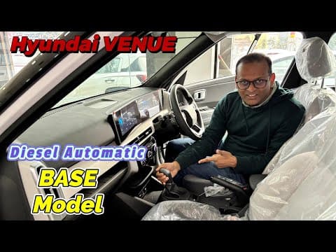 Diesel Automatic Ka Base Model !! New Hyundai Venue Hx5 Diesel Auto Price 11.73 Lakh Only