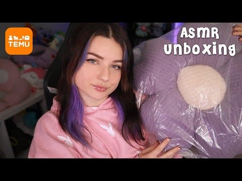[asmr] Relaxing Temu Unboxing ✨ Tapping, Soft Speaking ✨ Pillows, Crochet, Accessories