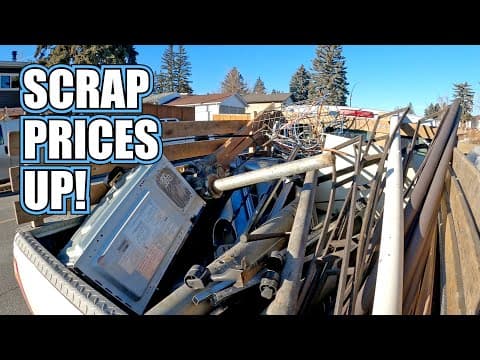 Dumpster Diving Street Scrapping - Scrap Prices Are Up And So Are We!