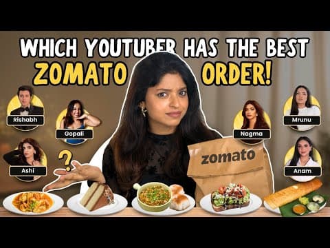 Youtubers Sent Me Their *zomato Orders* 🍔📩 & I Tried Them All