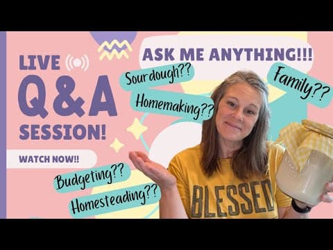Live Q&a! Plus See The New Baby Goats Live!! #homemadesimple #q&a #live