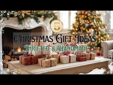 5 Christmas Gift Ideas | Diy Thrifted & Handmade Gifts Using Decoupage & Transfers
