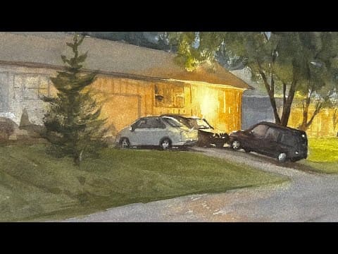 How To Paint Realistic Light In Watercolor - Step By Step