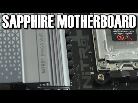 Sapphire Nitro+ B850a Wifi7 Motherboard Preview