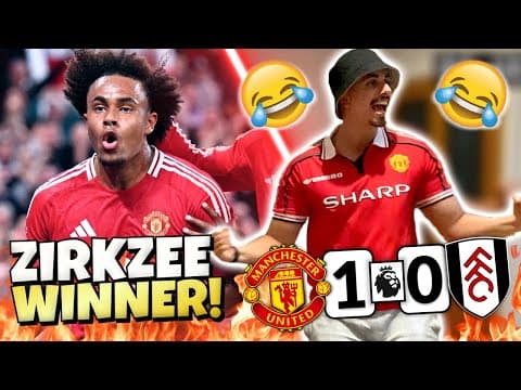 Man Utd Fan Goes Crazy 🤣 Reacting To Man United 1-0 Fulham | Man Utd Vs Fulham Match Reaction
