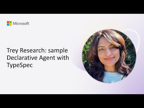 Trey Research: Sample Declarative Agent With Typespec