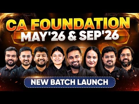 Ca Foundation May 2026 & Sep 2026 New Batch Launch | Don't Miss It | Unacademy Ca