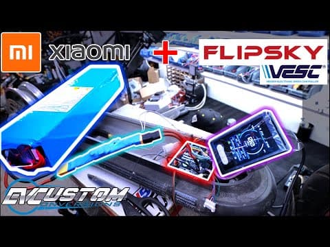 Xiaomi 4 Pro New Life And Upgrade With Programable Flipsky Mini V6.8 Plus Vesc Controller