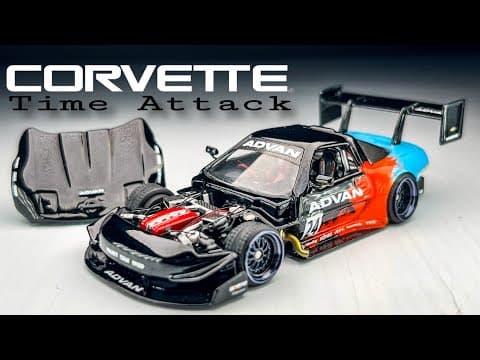 Corvette Zr1 Time Attack Johnny Lightning Custom