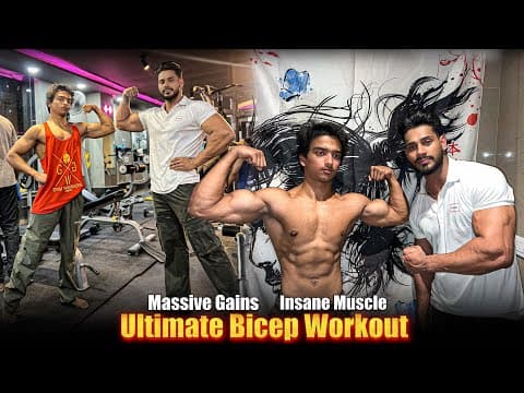 G Faad Biceps Workout Ft. Sahil Fitness 🔥😈