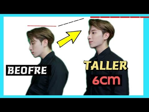 I Taller  6cm Forever ! Increase Height & Fix Posture  No Money + No Surgery 永久增高術