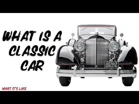 What Is A Classic Car (full Classic)