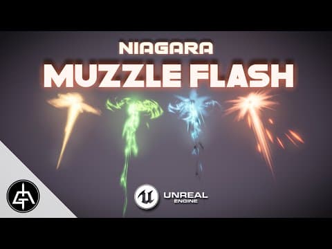 Unreal Engine 5 - Muzzle Flash Vfx - Niagara Tutorial