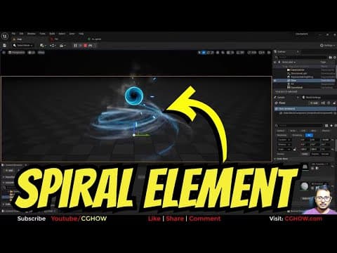 Spiral Fx Element In Unreal Engine Niagara
