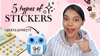 I Tried 5 Types Of Stickers _ Using A Camera Printer? 🤯 | Part 2