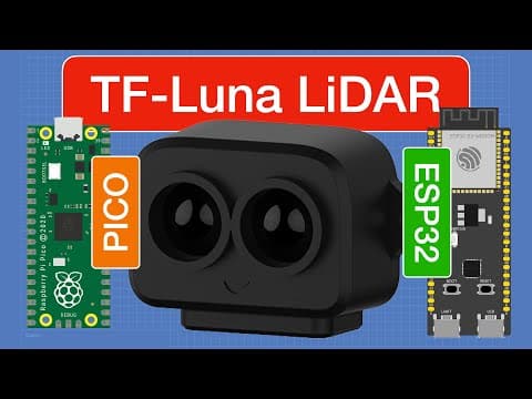 Tf Luna Lidar Sensor With Esp32 & Rpi Pico