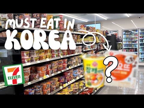 Shopping In Korea🇰🇷(cvs)│eating Only Convenience Store Foods In Korea + 24 Hours Ramen Store