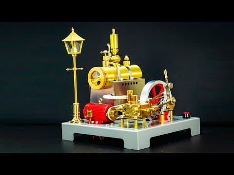 Mini Steam Engine Build And Generator Test - Retrol Se-02