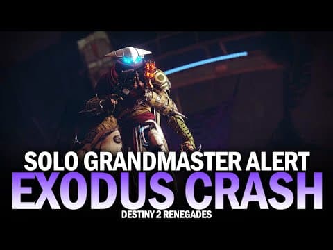 Solo Flawless Grandmaster Alert Exodus Crash (titan) [destiny 2 Renegades]