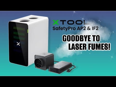 Remove Laser Smoke, Dust, And Odor With Xtool Safetypro Fume Extractors
