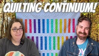 Loading @offkiltercrafterian's Continuum Quilt Onto The Longarm!