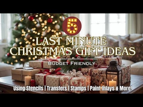 5 Diy Last Minute Christmas Gifts | Beautiful Thrifted & Handmade Gifts Anyone Can Make!