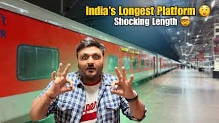 First Time At World’s Longest Railway Platform || Train Journey To Bengaluru City ￼
