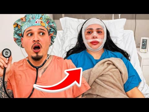 Nurse Benny Takes Care Of Alondra After Face Surgery!