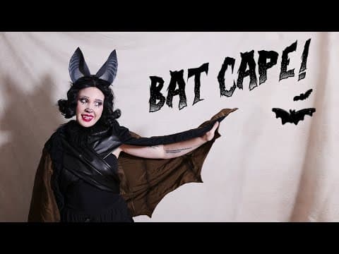 Making A Vintage-y Bat Cape!