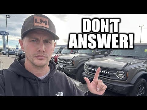 Questions To Never Answer On A Car Lot! Insider Car Buying Tips