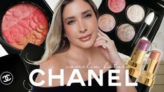 Chanel Camelia Futura Collection: Camelia Trio Blush, Utopia Eyeshadow & Lipsticks Swatches & Review