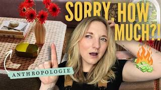 I Dupe The $1000+ Anthropologie Coffee Table For Less! | Can I Make It For Cheaper?!
