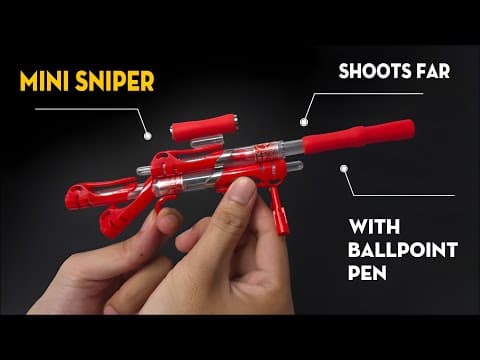 How To Make A Mini Sniper Rifle From Ballpoint Pens
