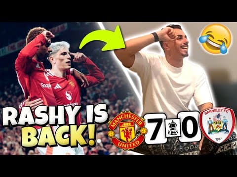 Man Utd Fan Goes Crazy Reacting To Man Utd 7-0 Barnsley | Man Utd Vs Barnsley Match Reaction