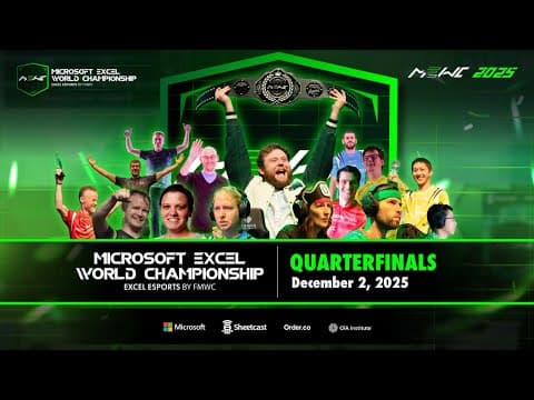 Microsoft Excel World Championship 2025 - Quarterfinals