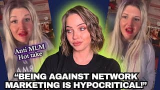 This Scammer Girlboss Has The Dumbest Argument Ever. ( Anti-multi Level Marketing )