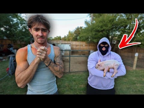 His Baby Pig Was Stolen… (sorry Finatic)