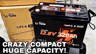 Incredibly Compact 320ah Lithium Lifepo4 Mini Rv Battery From Litime!