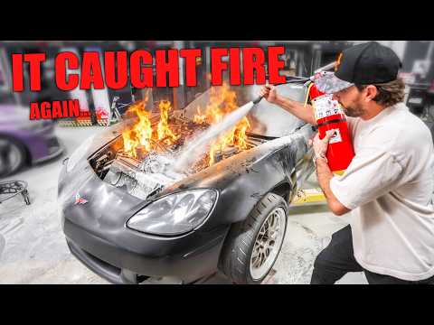 My Corvette Went Down In Flames...