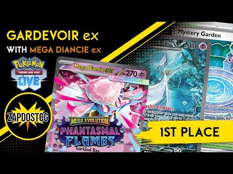 1st Place Gardevoir Ex Deck With Mega Diancie Ex From Phantasmal Flames (pokemon Tcg)
