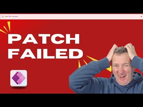 Patch Failed? How To Handle Errors In Power Apps With Iferror