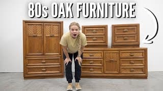 Classic 1980s Oak Furniture Makeover