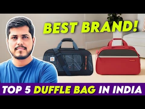 Top 5 Duffle Bag In India 2025 | Best Duffle Travelling Bag | Best 2 Wheel Duffle Bags Under 1000
