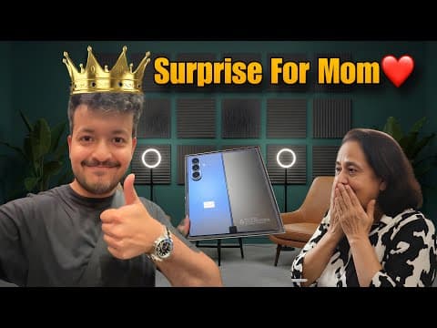 Samsung Galaxy Z Fold 7 Surprise For My Mom 🎁 | My Dream Studio Setup🎤