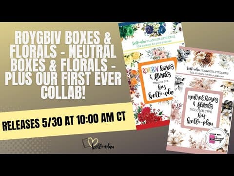 Our First Ever Collab- Kellofaplan + Versed Planning- Roygbiv & Neutral- 5/30/25