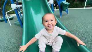 Everly’s First Time On The Slide All By Herself 🇵🇭 🇺🇸