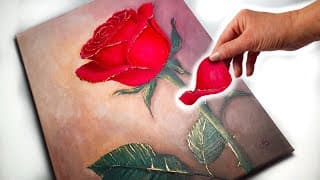 Mind Blowing 3d Rose Technique 🌹 Easy + Fun | Ab Creative Tutorial