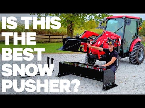 A Combo Snow Pusher And Bucket For Your Tractor