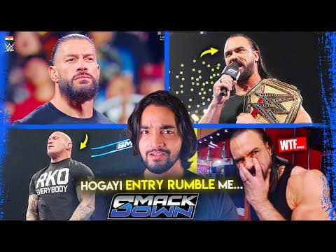 'rumble Me Entry🔥☝️' Roman Reigns Declares For Royal Rumble - Wwe Smackdown Highlights