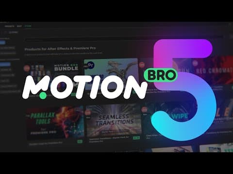 Motion Bro V5: New Edit Panel | Copy & Paste Mode | 3d Import For Premiere Pro | Bundle Installation
